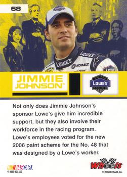 2006 Wheels High Gear #68 Jimmie Johnson Back