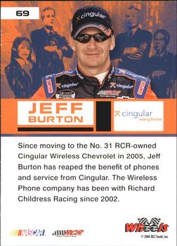 2006 Wheels High Gear #69 Jeff Burton Back