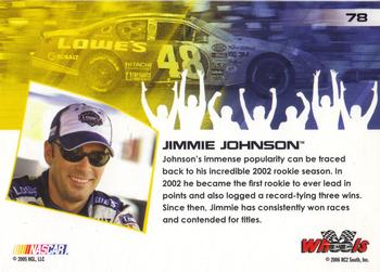 2006 Wheels High Gear #78 Jimmie Johnson Back