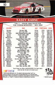 2007 Press Pass #10 Kasey Kahne Back