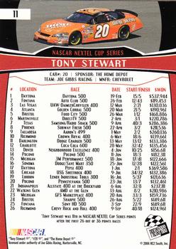 2007 Press Pass #11 Tony Stewart Back