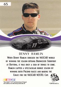 2007 Press Pass #65 Denny Hamlin Back