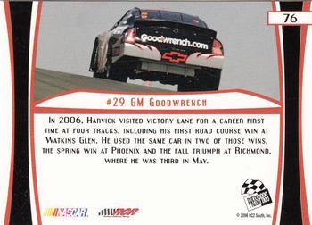 2007 Press Pass #76 Kevin Harvick's car Back