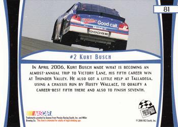 2007 Press Pass #81 Kurt Busch's Car Back