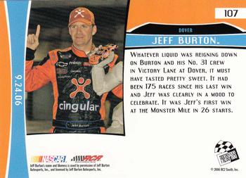 2007 Press Pass #107 Jeff Burton Back