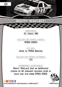 2007 Press Pass #61 Rusty Wallace Back