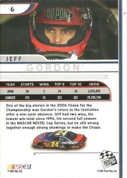 2007 Press Pass Eclipse #6 Jeff Gordon Back