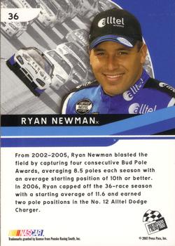 2007 Press Pass Eclipse #36 Ryan Newman Back