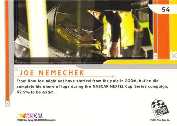 2007 Press Pass Eclipse #54 Joe Nemechek Back