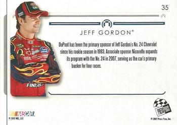 2007 Press Pass Premium #35 Jeff Gordon's Car Back
