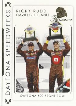 2007 Press Pass Premium #47 David Gilliland / Ricky Rudd Front