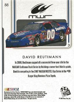 2007 Press Pass Premium #88 David Reutimann Back