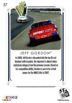 2007 Press Pass Premium #57 Jeff Gordon Back