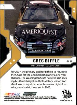 2007 Press Pass Stealth #1 Greg Biffle Back