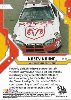 2007 Press Pass Stealth #13 Kasey Kahne Back