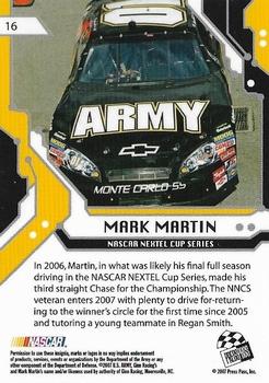 2007 Press Pass Stealth #16 Mark Martin Back