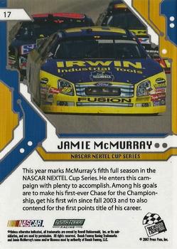 2007 Press Pass Stealth #17 Jamie McMurray Back