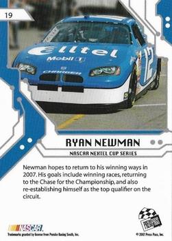 2007 Press Pass Stealth #19 Ryan Newman Back