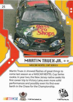 2007 Press Pass Stealth #25 Martin Truex Jr. Back