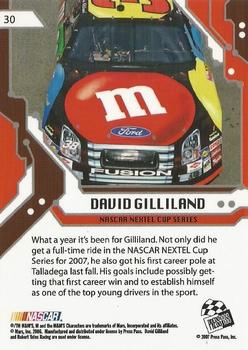 2007 Press Pass Stealth #30 David Gilliland Back