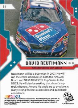 2007 Press Pass Stealth #34 David Reutimann Back