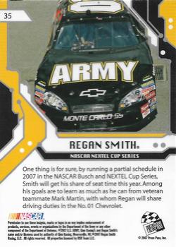 2007 Press Pass Stealth #35 Regan Smith Back