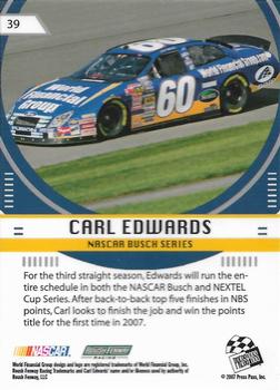 2007 Press Pass Stealth #39 Carl Edwards Back