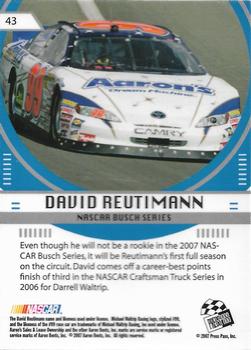 2007 Press Pass Stealth #43 David Reutimann Back