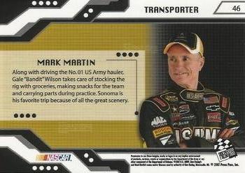 2007 Press Pass Stealth #46 Mark Martin's Rig Back