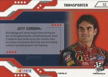2007 Press Pass Stealth #52 Jeff Gordon's Rig Back