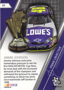 2007 Press Pass Stealth #83 Jimmie Johnson Back