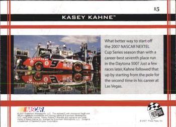 2007 Press Pass VIP #15 Kasey Kahne Back