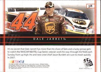 2007 Press Pass VIP #58 Dale Jarrett's Car Back