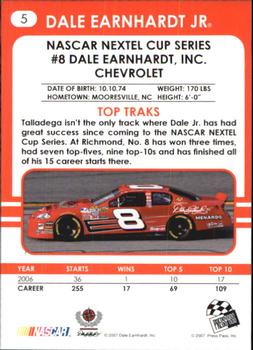 2007 Traks #5 Dale Earnhardt Jr. Back