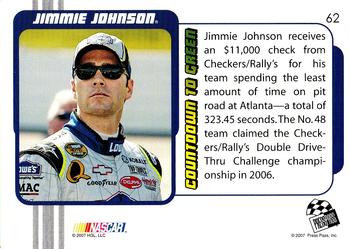 2007 Traks #62 Jimmie Johnson Back