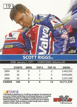 2007 Wheels High Gear #19 Scott Riggs Back