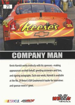 2007 Wheels High Gear #71 Kevin Harvick Back