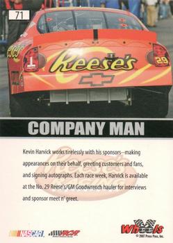 2007 Wheels High Gear #71 Kevin Harvick Back