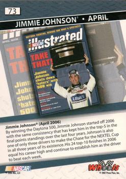 2007 Wheels High Gear #73 Jimmie Johnson Back