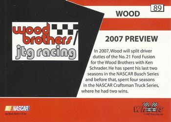 2007 Wheels High Gear #89 Jon Wood Back