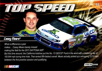 2012 Press Pass Ignite #55 Casey Mears Back