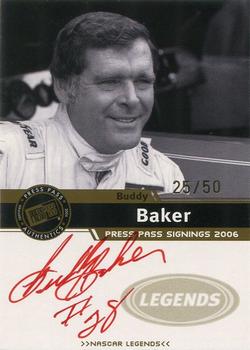 2006 Press Pass - Signings Gold Red Ink #NNO Buddy Baker Front