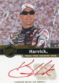 2006 Press Pass - Signings Gold Red Ink #NNO Kevin Harvick Front
