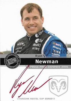 2006 Press Pass - Signings Silver Red Ink #NNO Ryan Newman Front