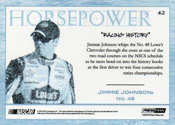 2010 Press Pass Eclipse - Gallery Edition #42 Jimmie Johnson's Car Back