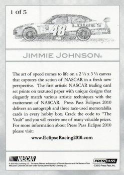 2010 Press Pass Eclipse - Element #1 Jimmie Johnson Back