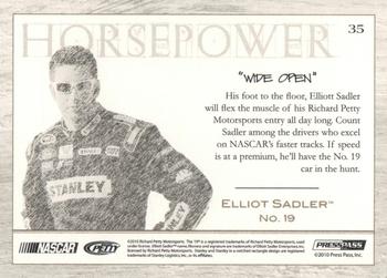 2010 Press Pass Eclipse - Gold #35 Elliott Sadler's Car Back