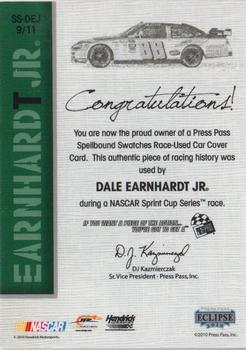 2010 Press Pass Eclipse - Spellbound Swatches #SS-DEJ9 Dale Earnhardt Jr. Back