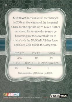 2010 Press Pass Five Star - Holofoil #10 Kurt Busch Back
