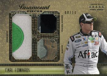 2010 Press Pass Five Star - Paramount Pieces Gold #PP-CE Carl Edwards Front